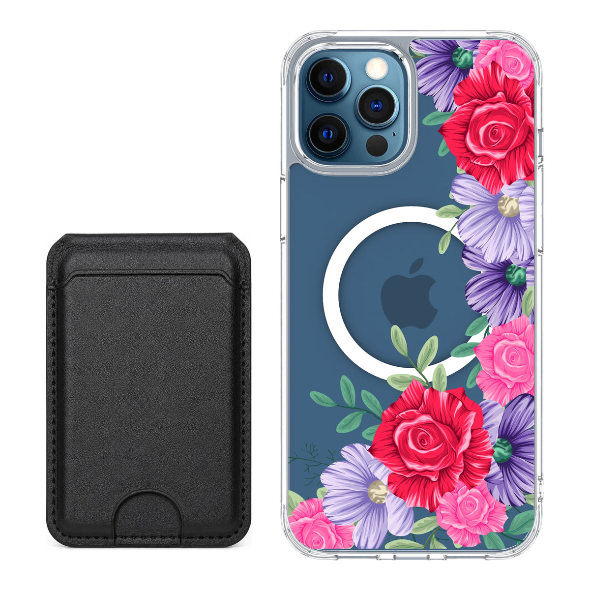 Scooch MagCase Spring Blossom for iPhone 12 Pro Max with Black MagWallet