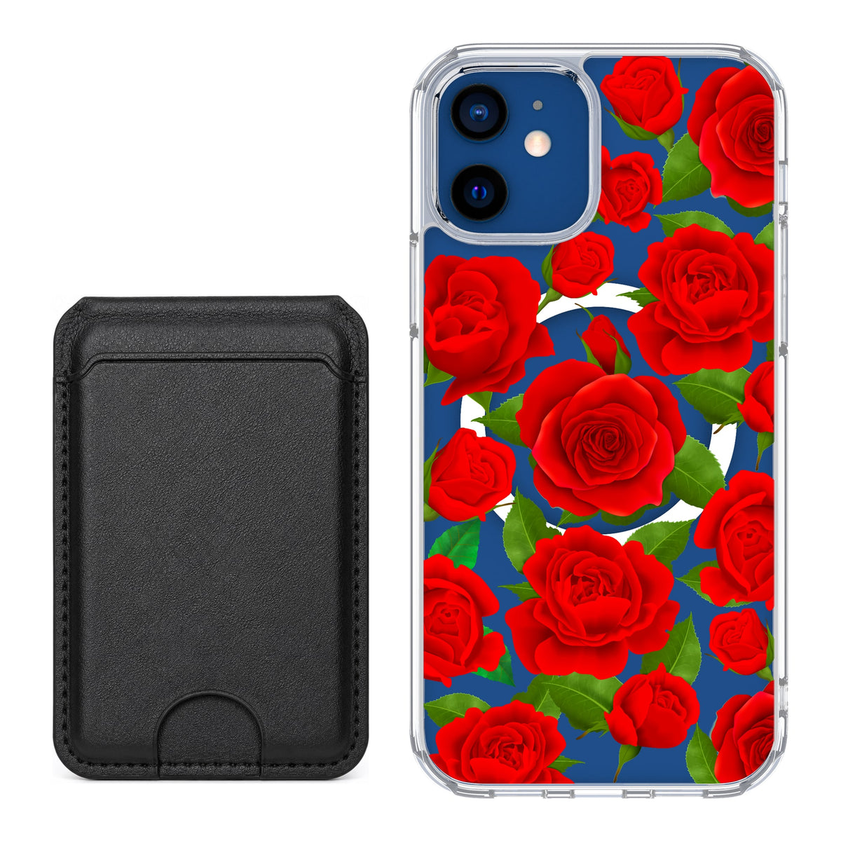 Scooch MagCase Rose Garden for iPhone 12 / iPhone 12 Pro with Black MagWallet