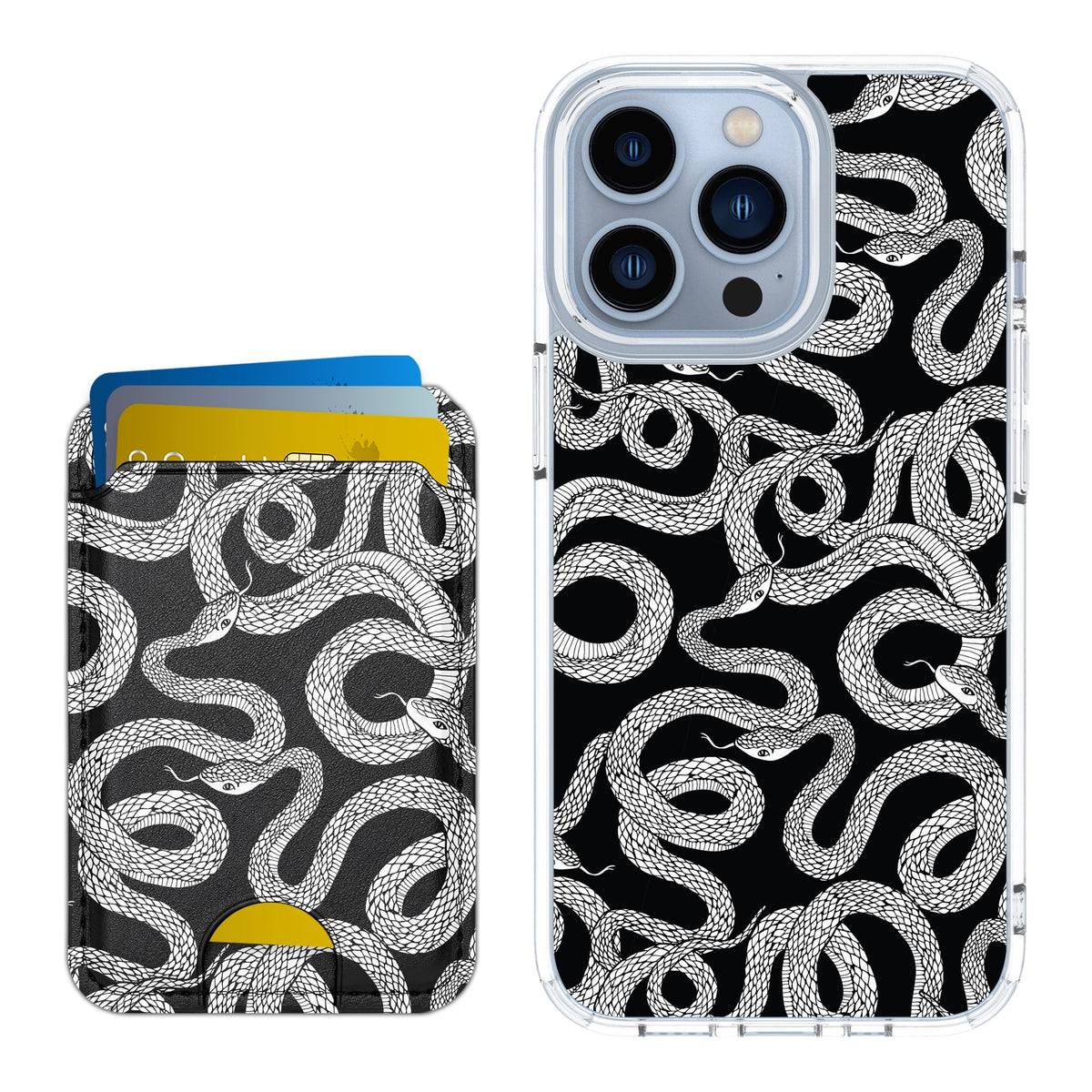 Scooch MagCase Snakes for iPhone 13 Pro with Matching MagWallet