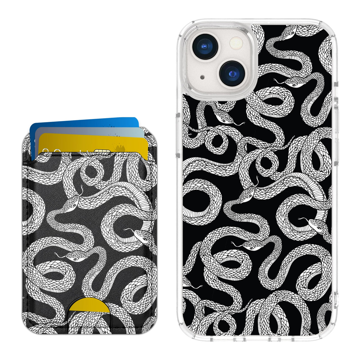 Scooch MagCase Snakes for iPhone 13 with Matching MagWallet