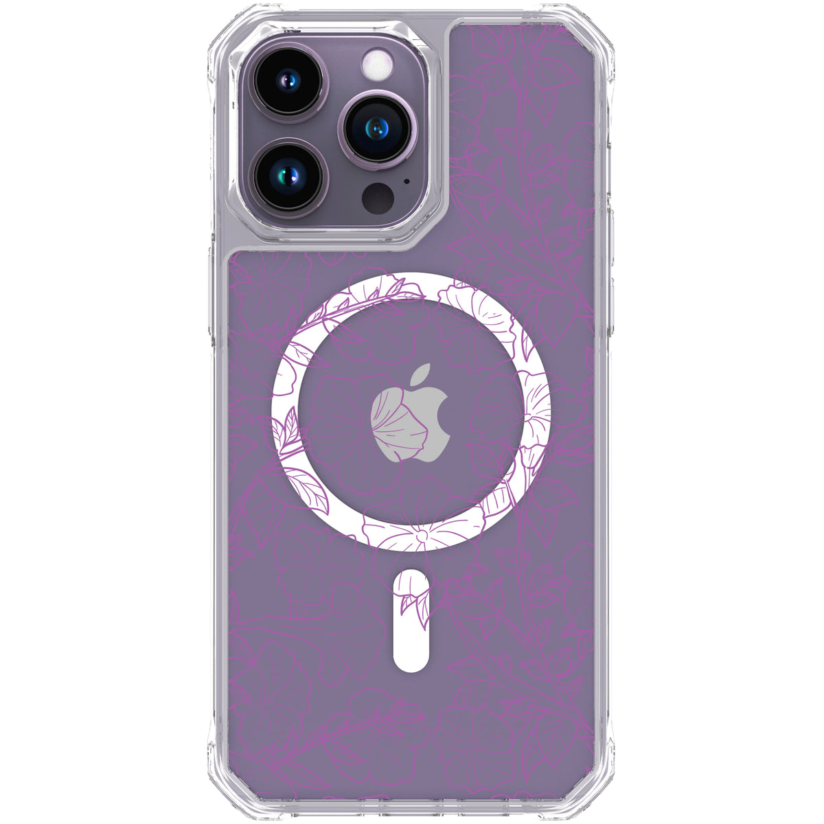Scooch MagCase Purple Petunias for iPhone 14 Pro Max case