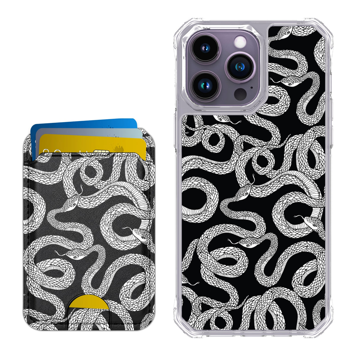 Scooch MagCase Snakes for iPhone 14 Pro Max with Matching MagWallet
