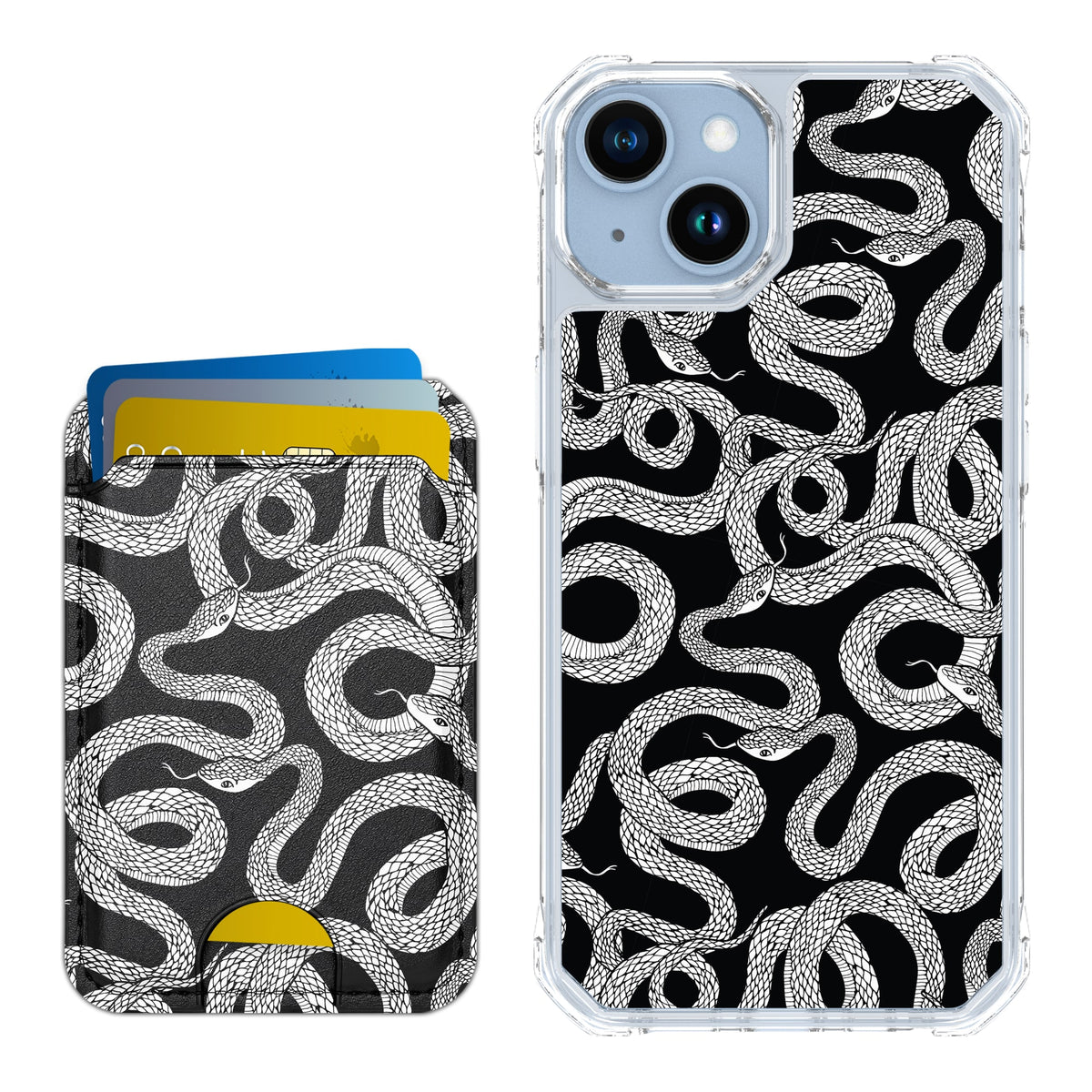 Scooch MagCase Snakes for iPhone 14 with Matching MagWallet