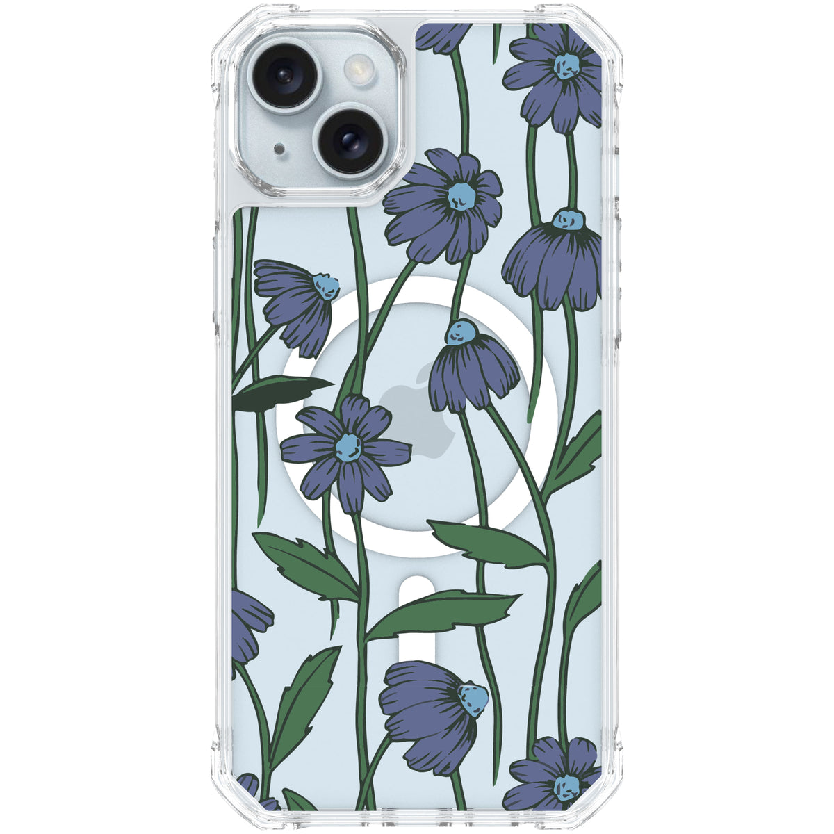 Scooch MagCase Violet Daisy for iPhone 15 Plus and iPhone 14 Plus case