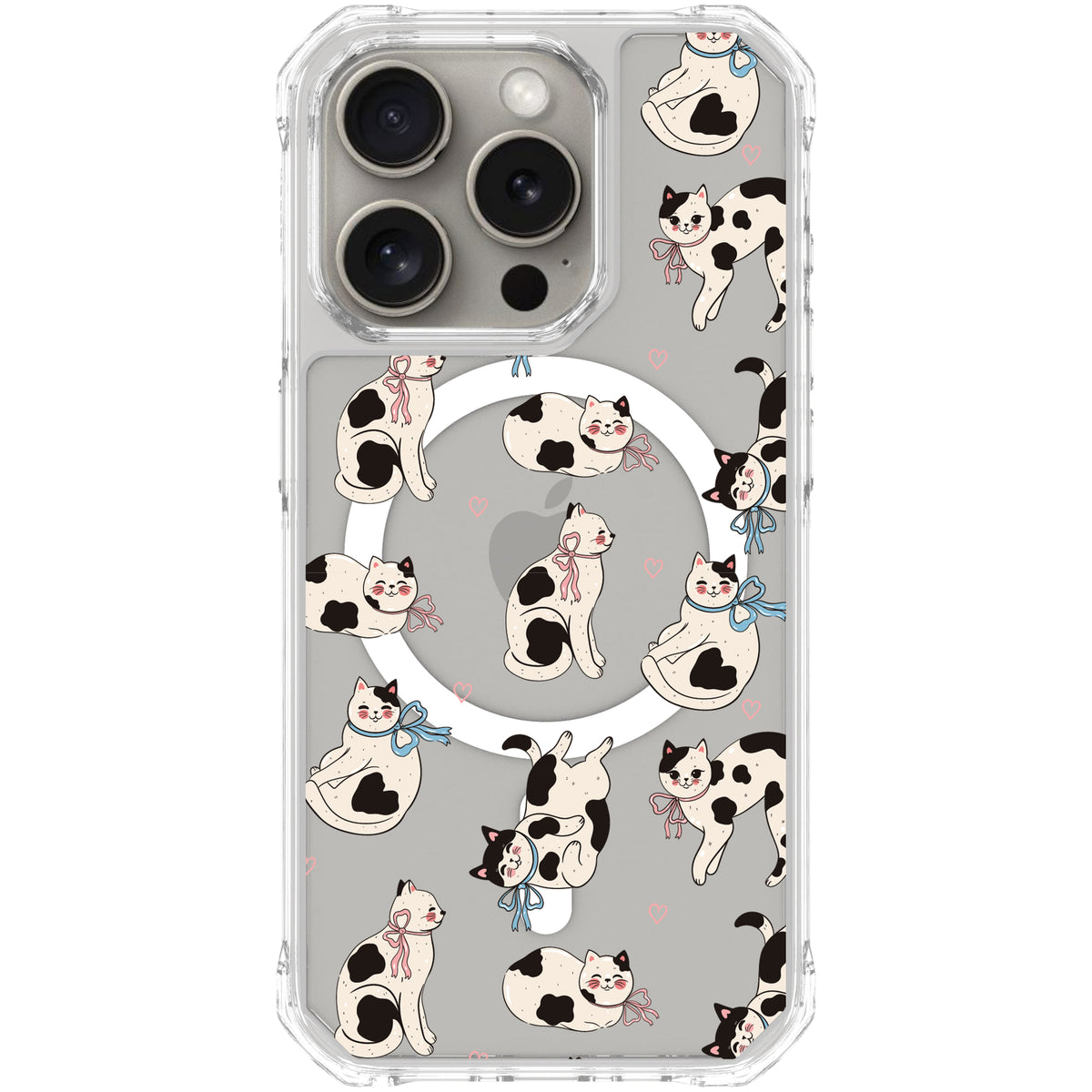 Scooch MagCase Bow Kitties for iPhone 15 Pro case