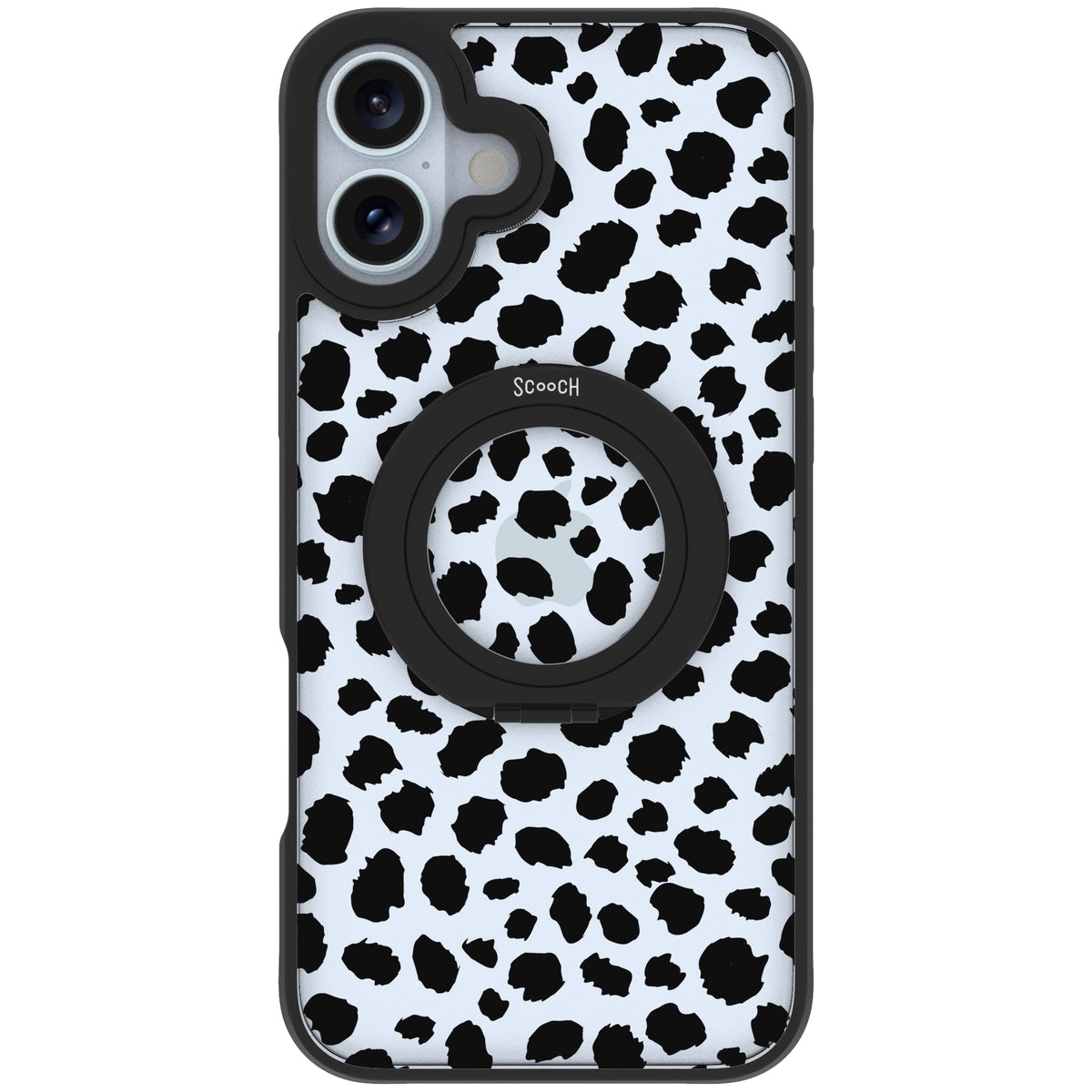 Scooch HaloCase Black Leopard for iPhone 16 Plus case