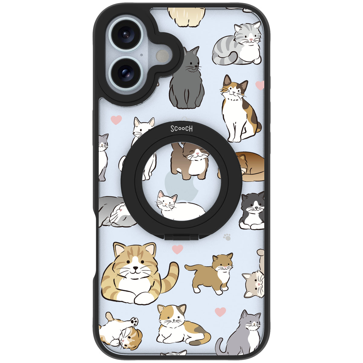 Scooch HaloCase Cat Party for iPhone 16 Plus case