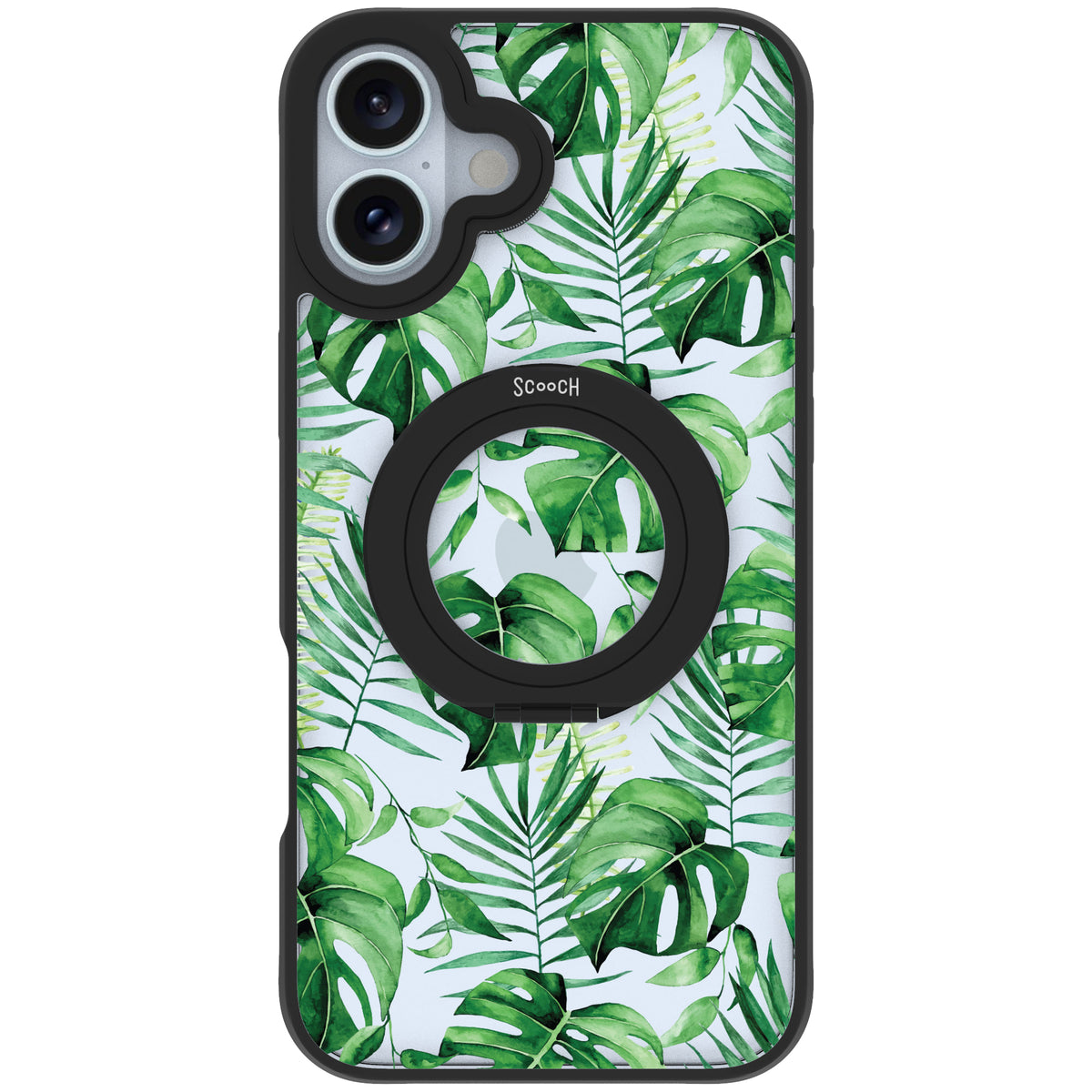 Scooch HaloCase Monstera for iPhone 16 Plus case