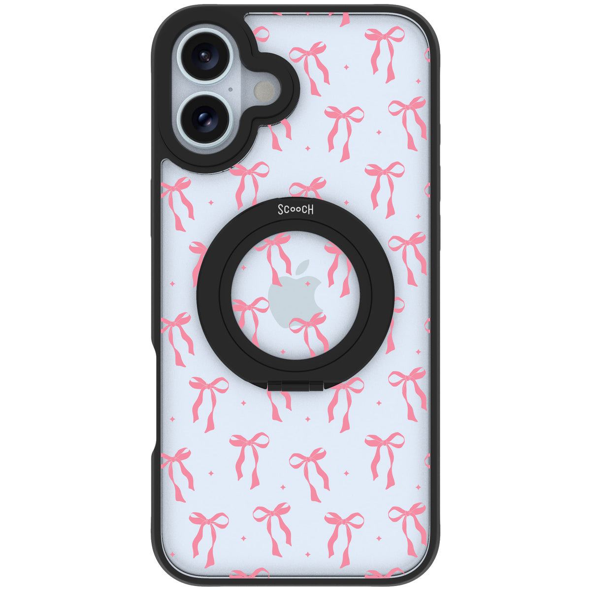 Scooch HaloCase Pink Bows for iPhone 16 Plus case