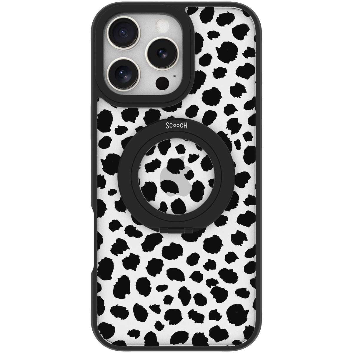 Scooch HaloCase Black Leopard for iPhone 16 Pro Max case