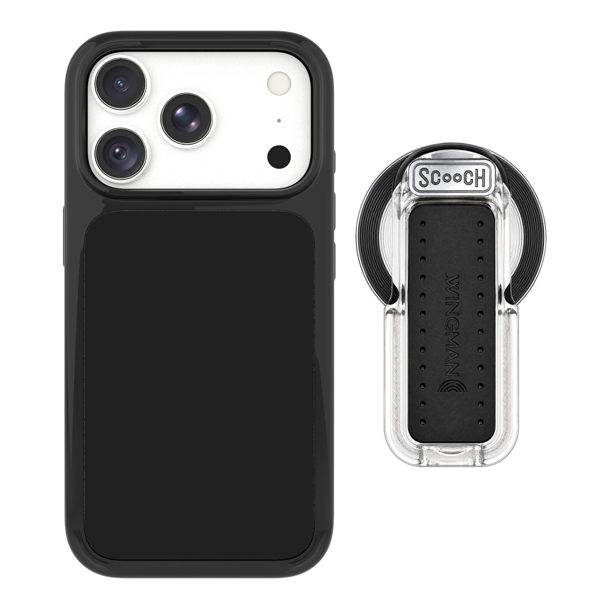 Scooch MagCase Black for iPhone 18 Pro with MagSafe Wingback - Clear