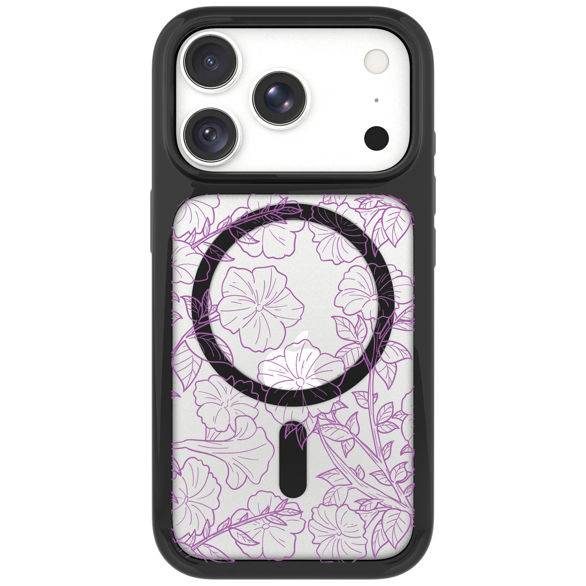 Scooch MagCase Purple Petunias for iPhone 18 Pro Max case