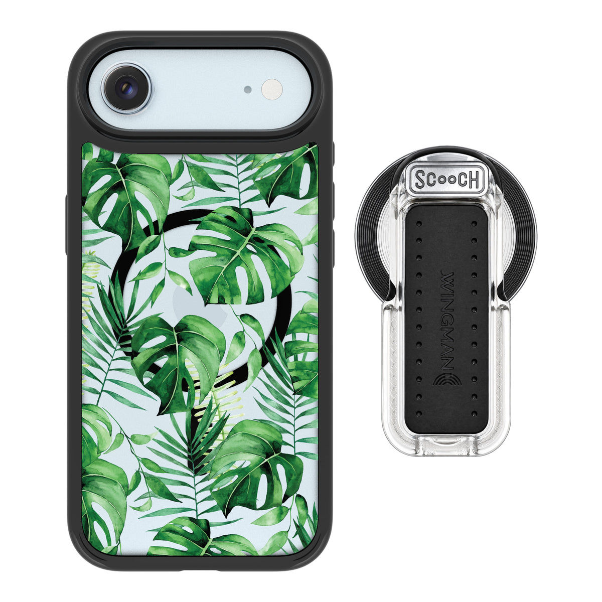 Scooch MagCase Monstera for iPhone Air with MagSafe Wingback - Clear