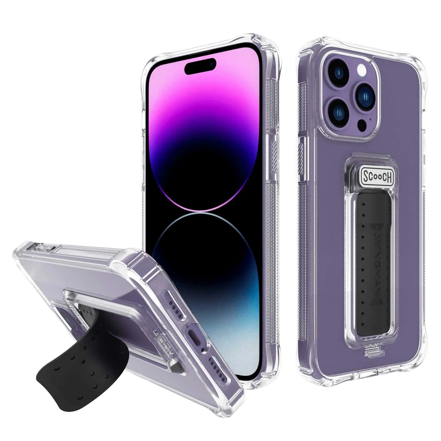 Scooch® for iPhone 14 Case with Stand, Wingman 5-in-1 Scooch® for iPhone 14 Case with Stand, Wingman 5-in-1