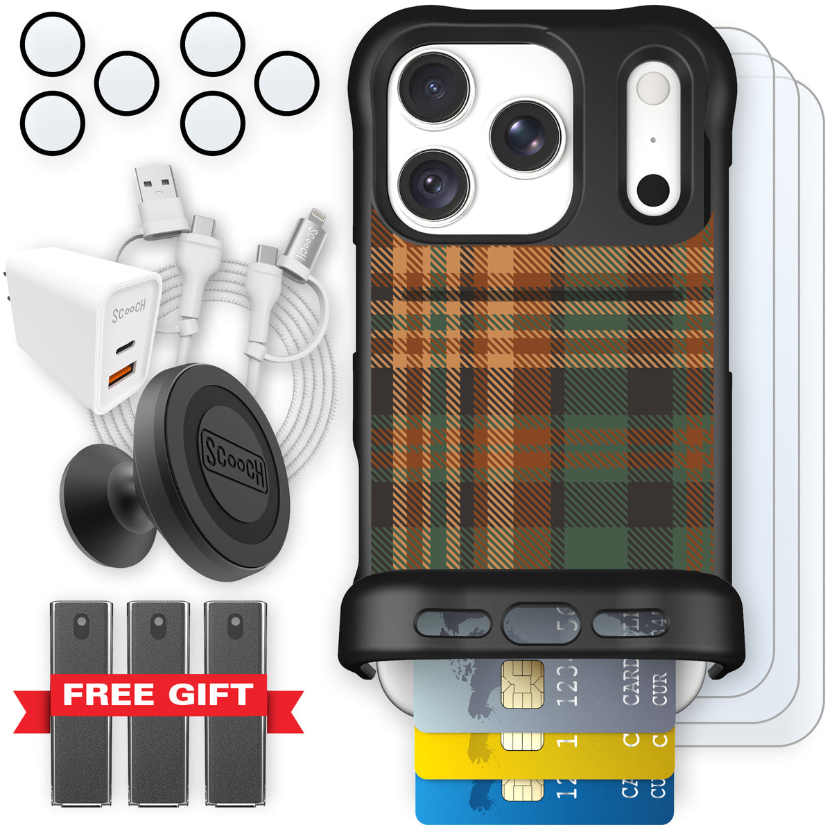 Wingmate Fall Flannel for iPhone 18 Pro — Ultimate Bundle