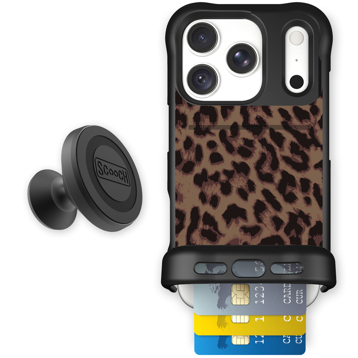 Wingmate Luxe Leopard for iPhone 18 Pro — Starter Bundle