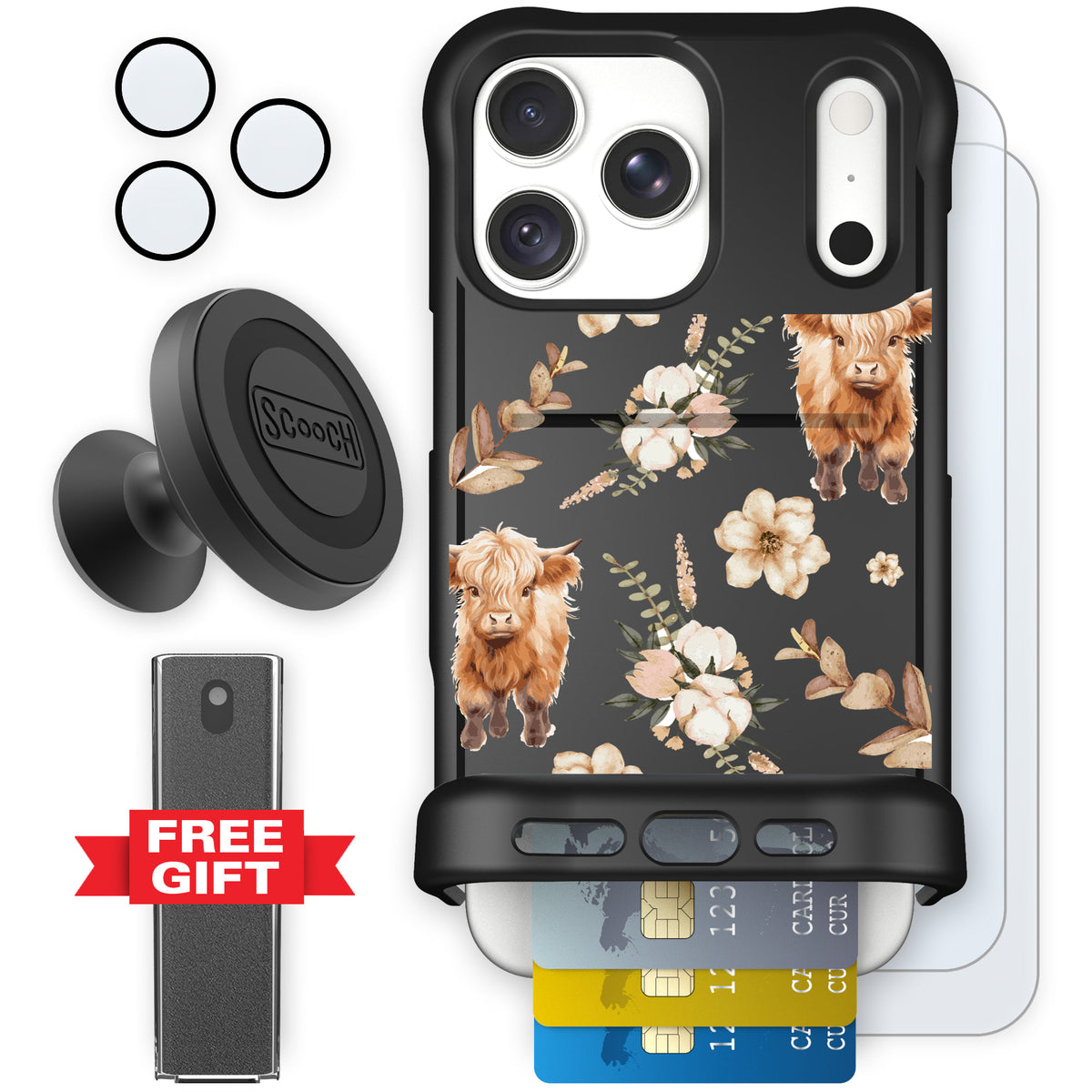 Wingmate Baby Cow for iPhone 18 Pro Max — Defender Bundle