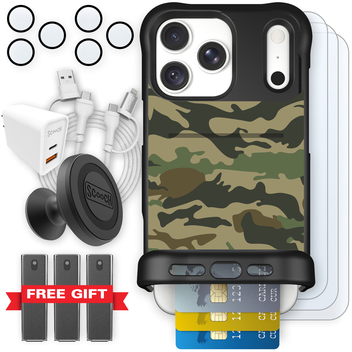 Wingmate Classic Camo for iPhone 18 Pro Max — Ultimate Bundle