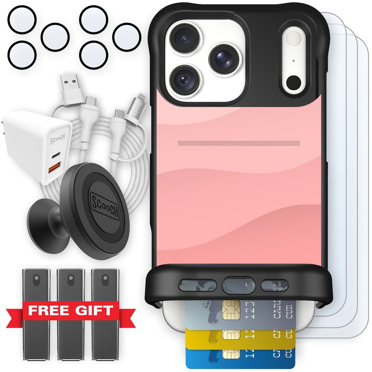Wingmate Pink Waves for iPhone 18 Pro Max — Ultimate Bundle