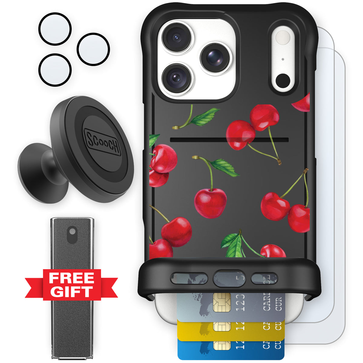Wingmate Very Cherry for iPhone 18 Pro Max — Defender Bundle