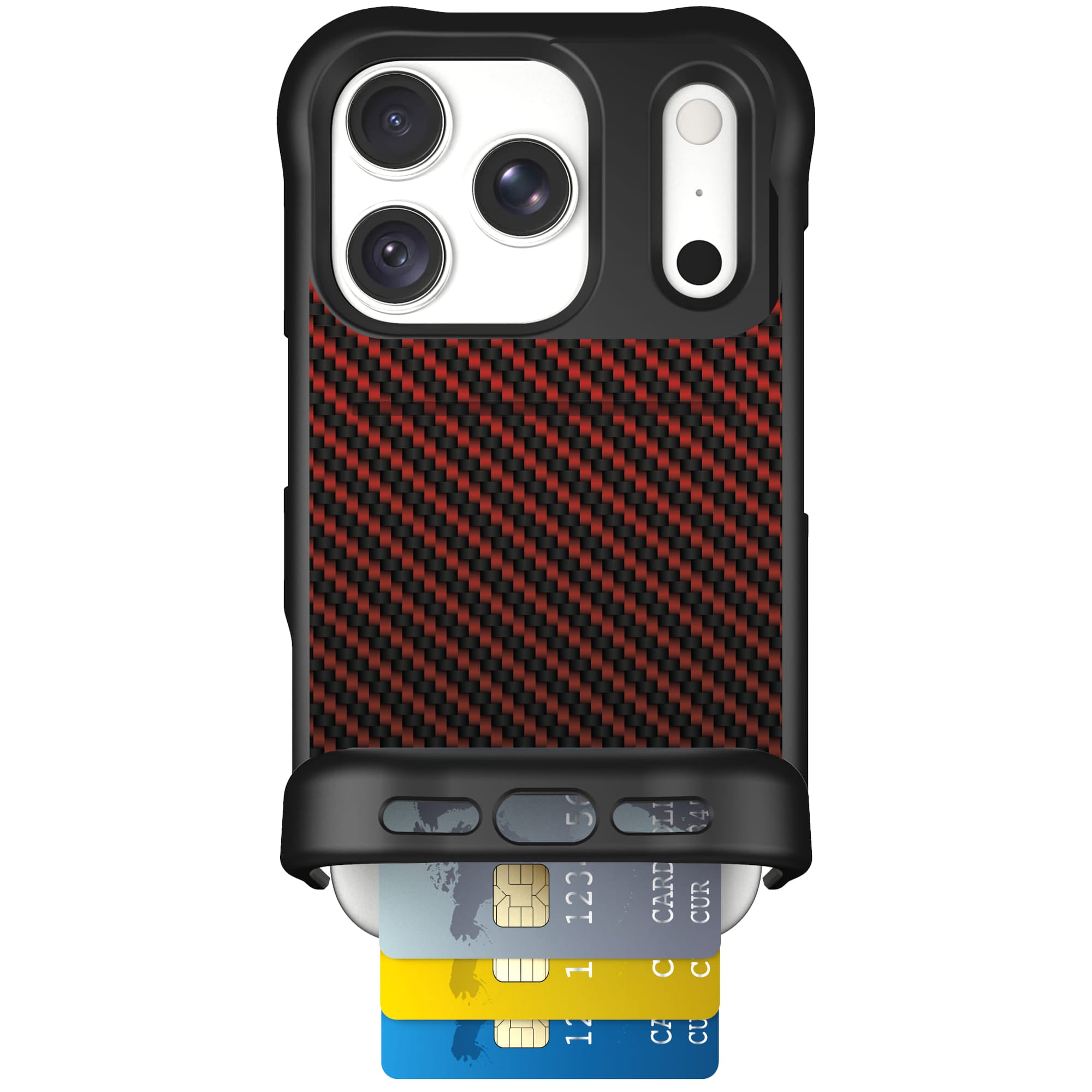 Wingmate Red Carbon Fiber for iPhone 18 Pro — case