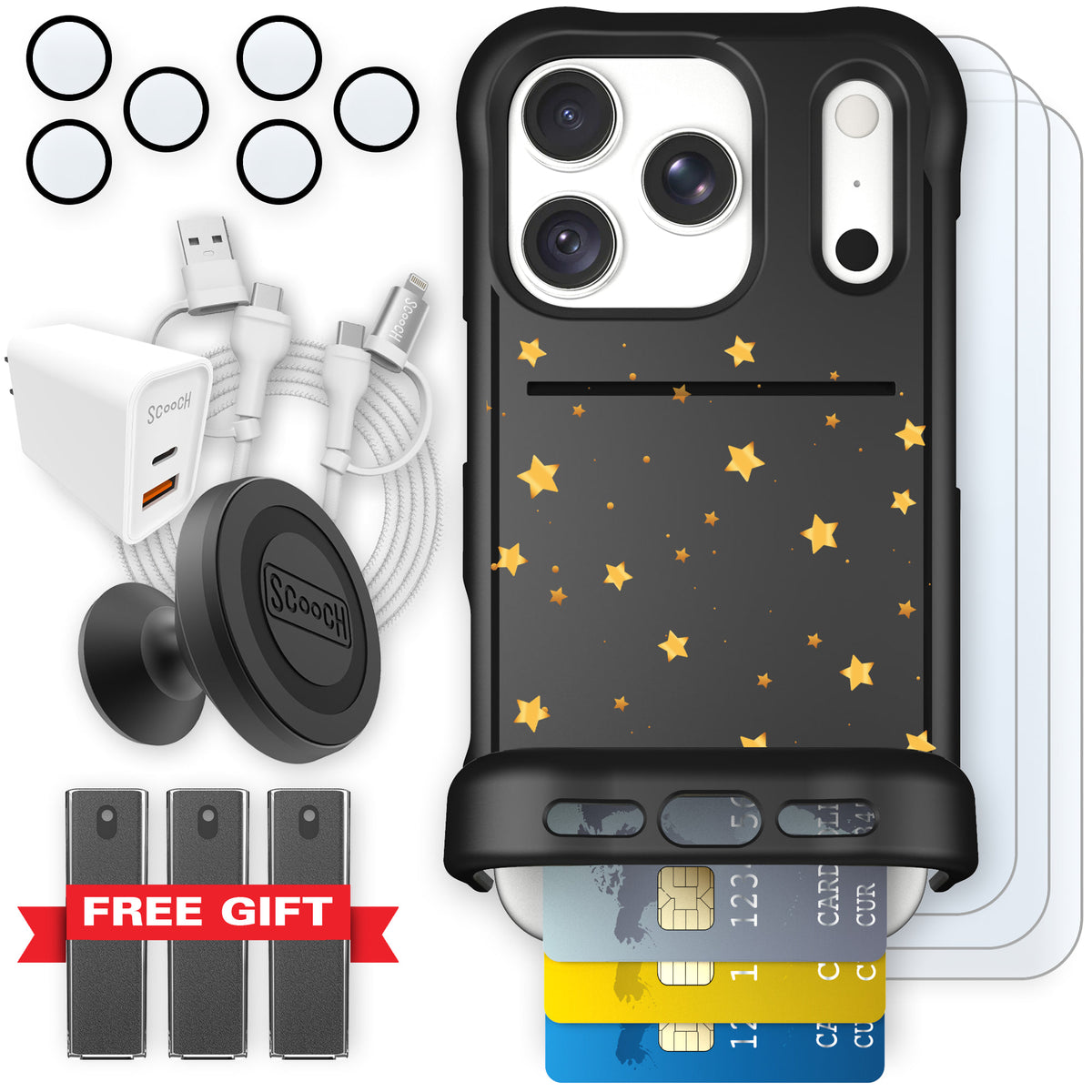 Wingmate Gold Stars for iPhone 18 Pro — Ultimate Bundle