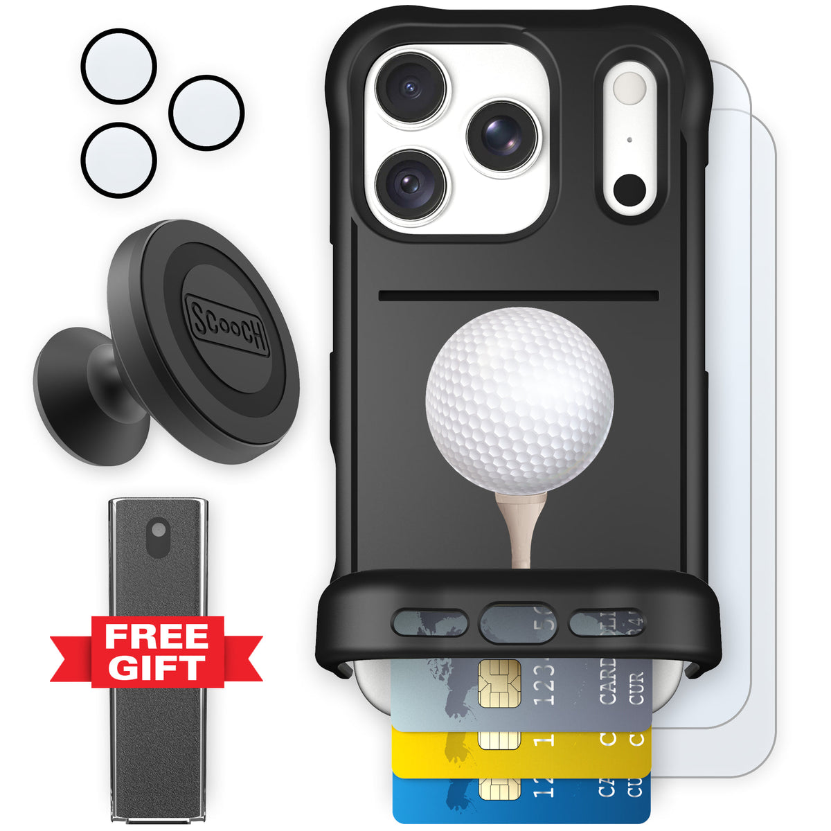 Wingmate Tee Time for iPhone 18 Pro — Defender Bundle