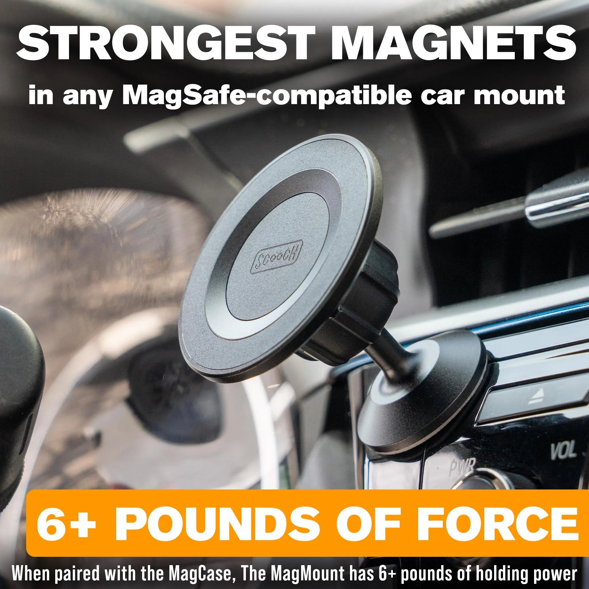 Scooch MagMount - Universal MagSafe Car Mount Scooch Wingmount