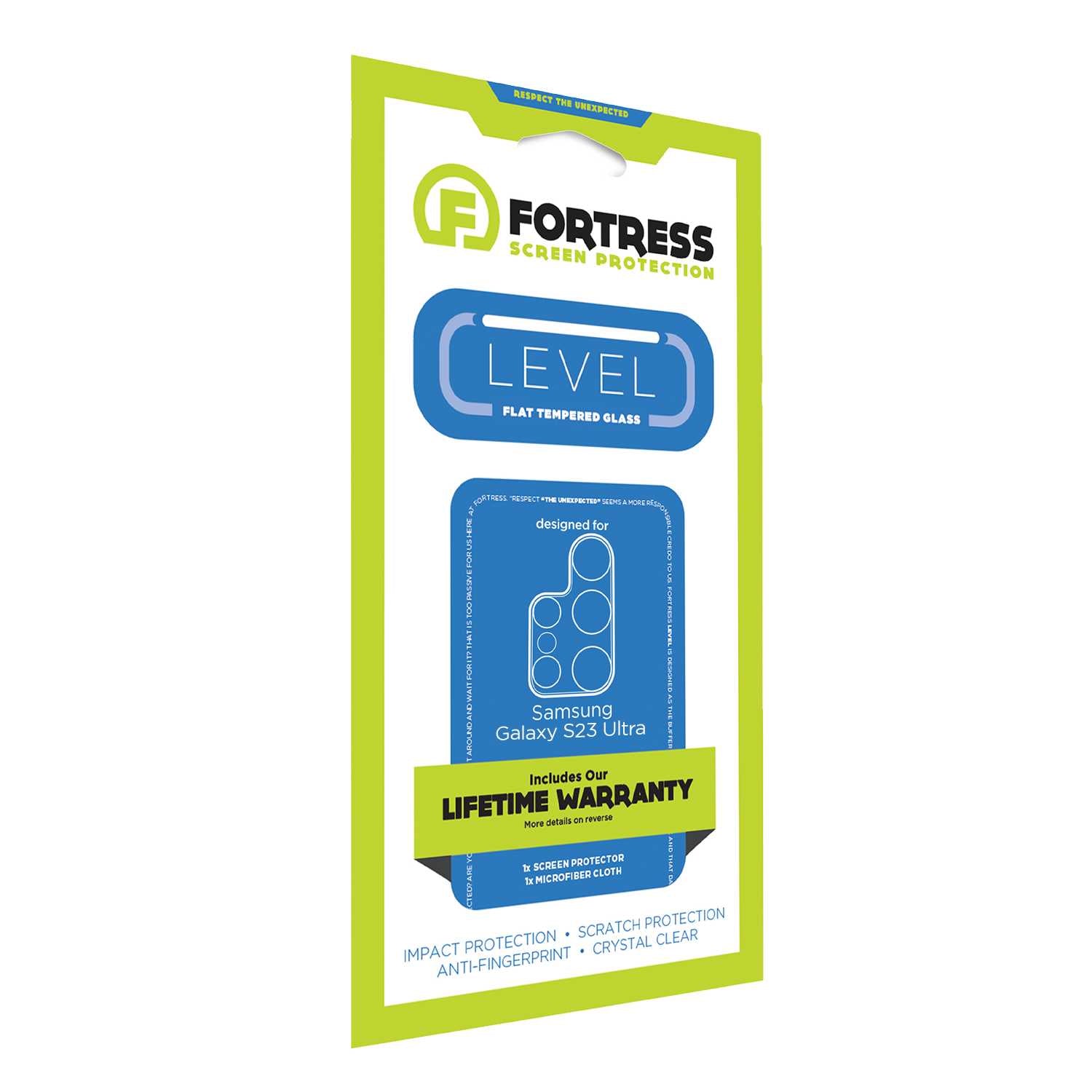 Fortress Samsung Galaxy S23 Ultra Tempered Glass Camera Lens Protector Scooch Camera Protector