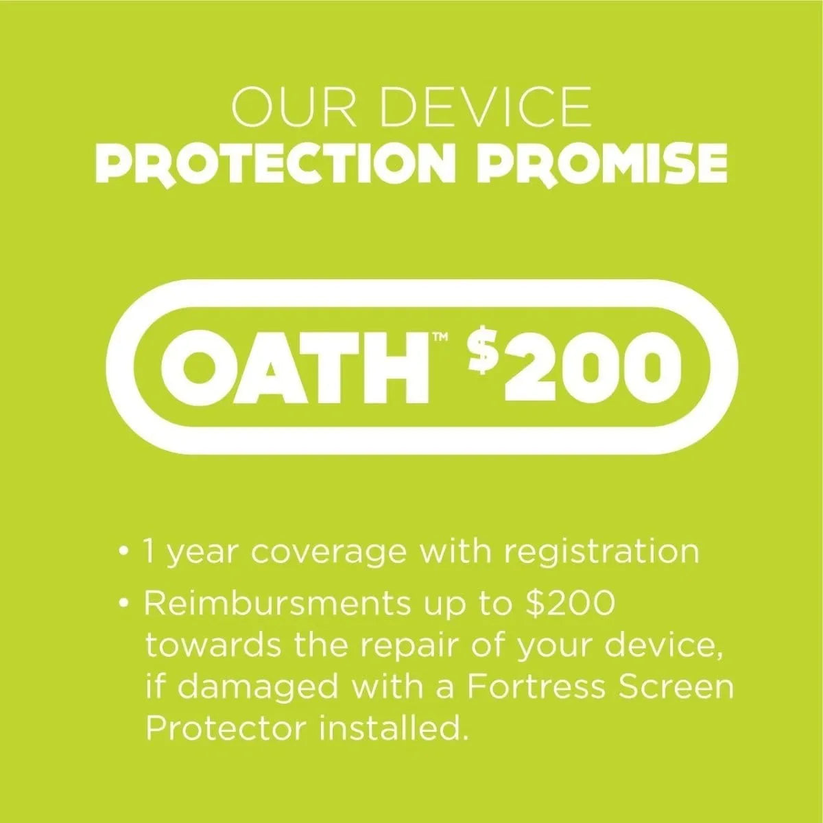 Fortress iPhone 14 Pro Max Screen Protector - $200 Protection Scooch Screen Protector