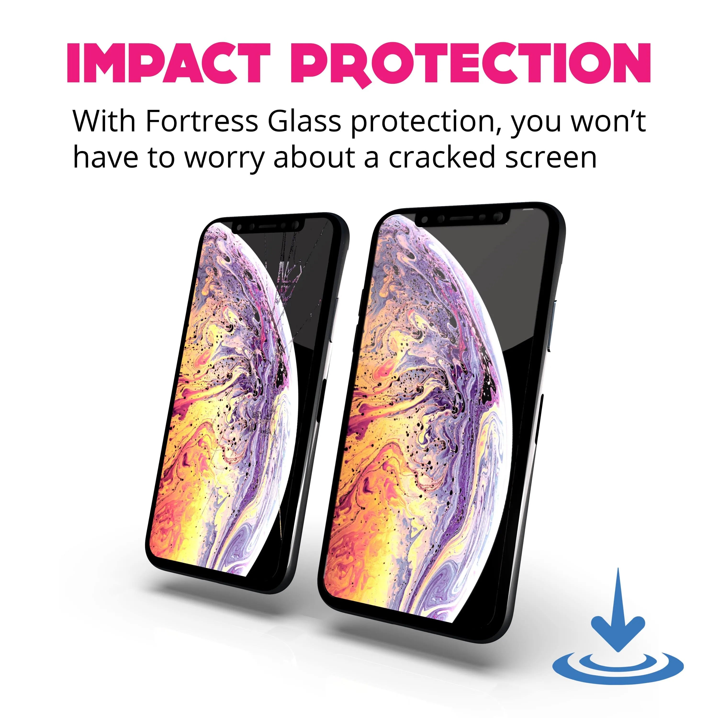Fortress iPhone 12 Mini Screen Protector - $200 Device Coverage Scooch Screen Protector