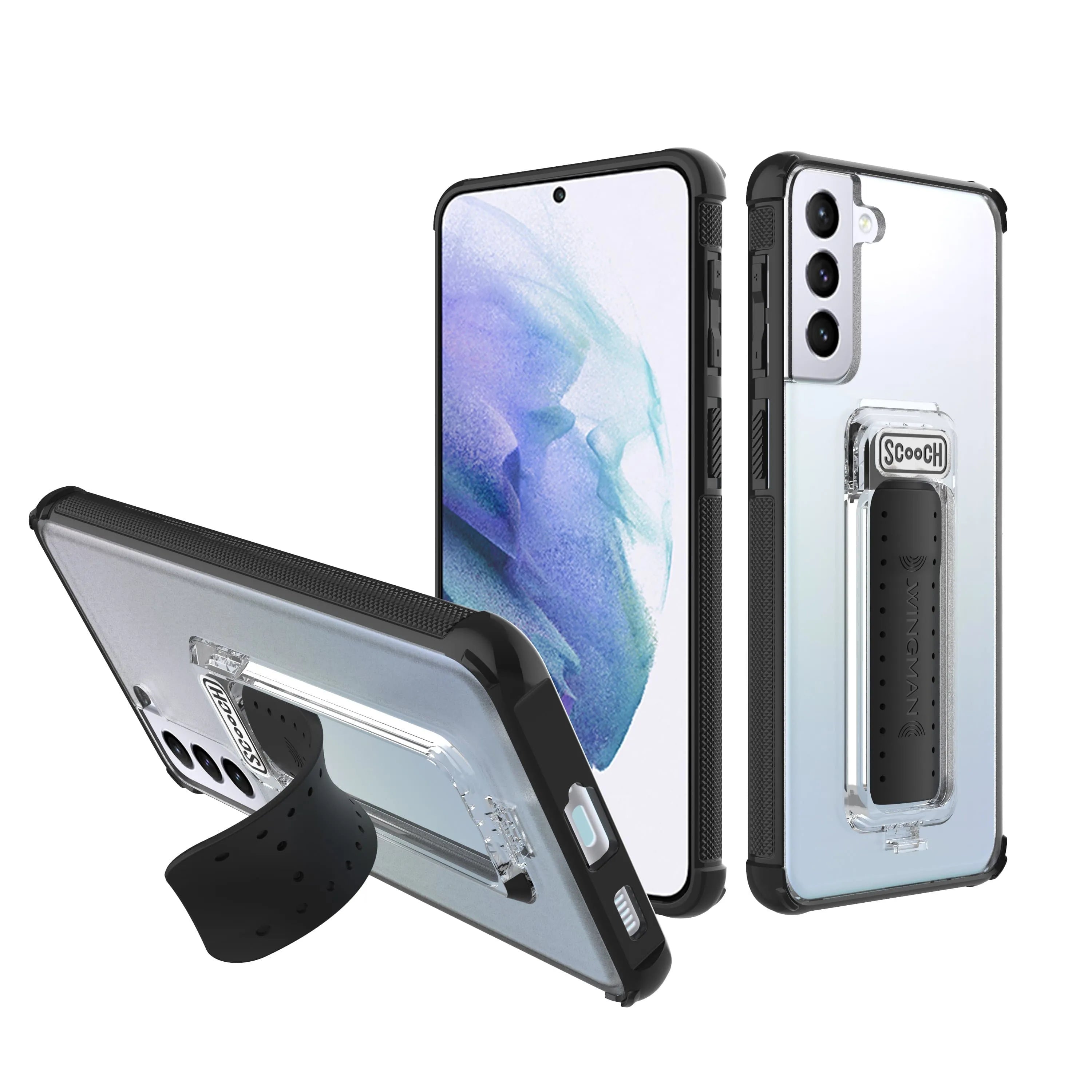 Scooch Wingman for Samsung Galaxy S21+ TuxedoClear Scooch Wingman