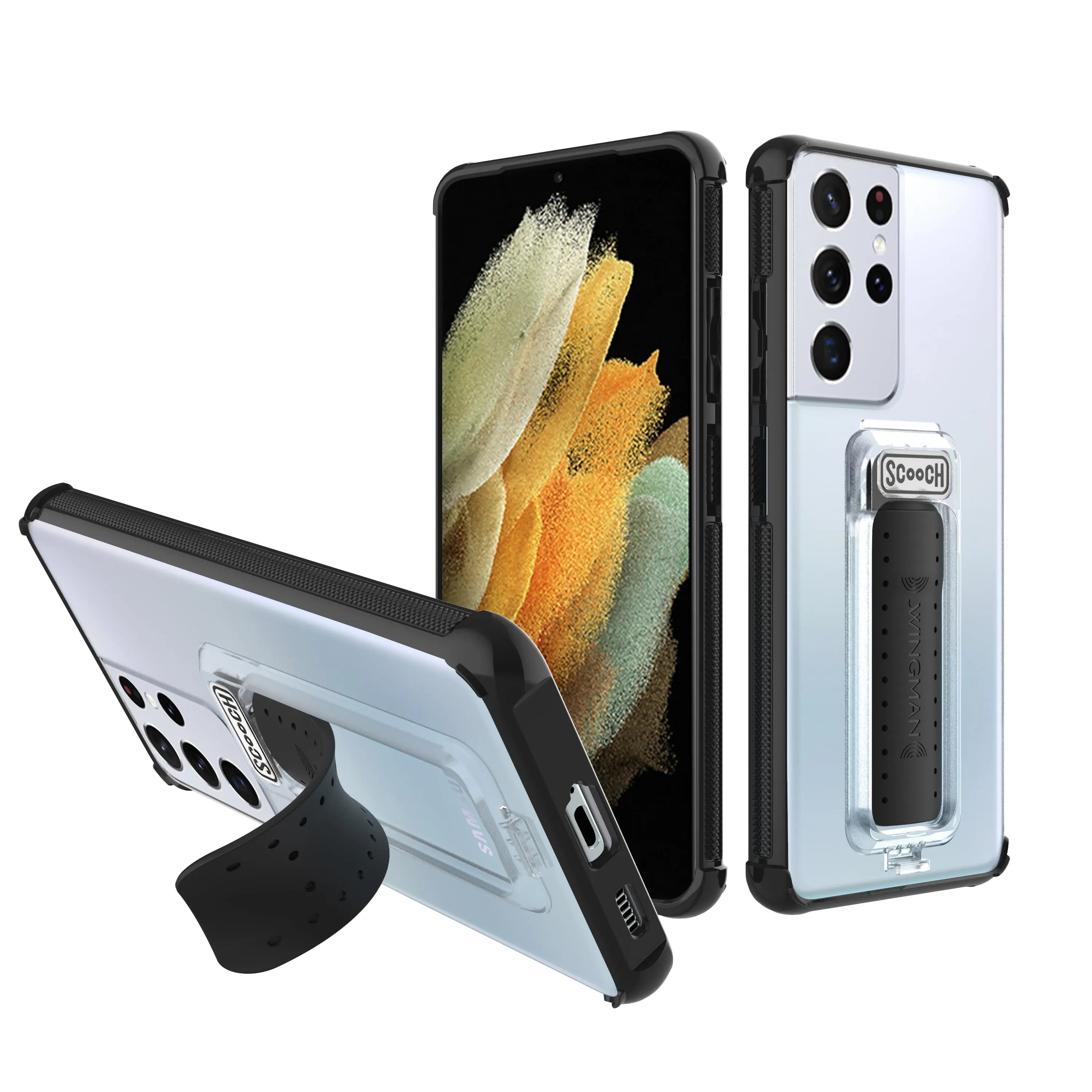 Scooch Wingman for Samsung Galaxy S21 Ultra TuxedoClear Scooch Wingman