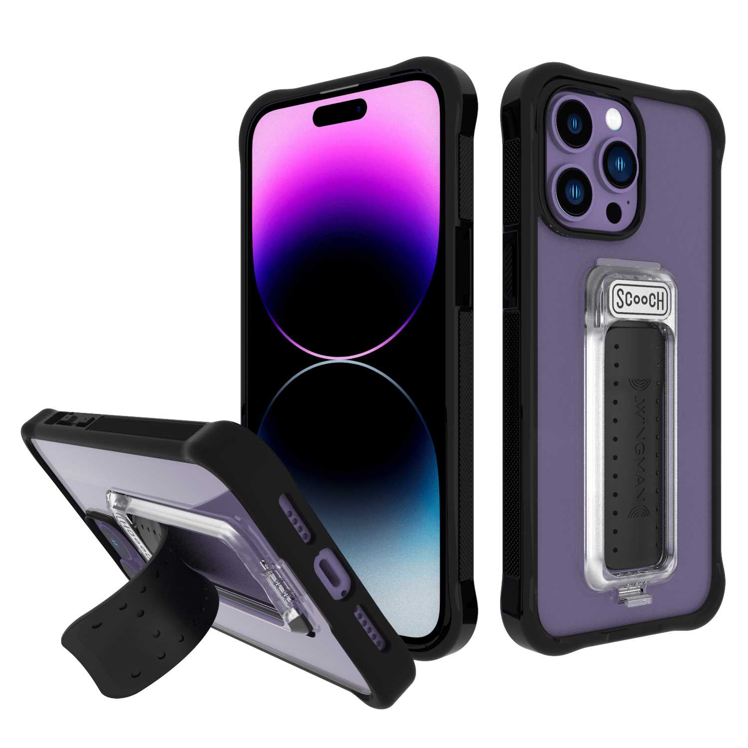 Scooch Wingman for iPhone 14 Pro Max TuxedoClearNo Scooch Wingman