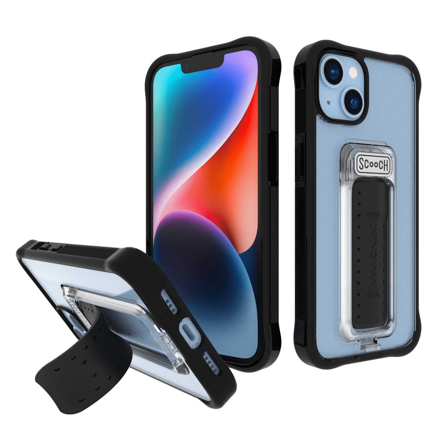 Scooch Wingman for iPhone 14 TuxedoClearNo Scooch Wingman