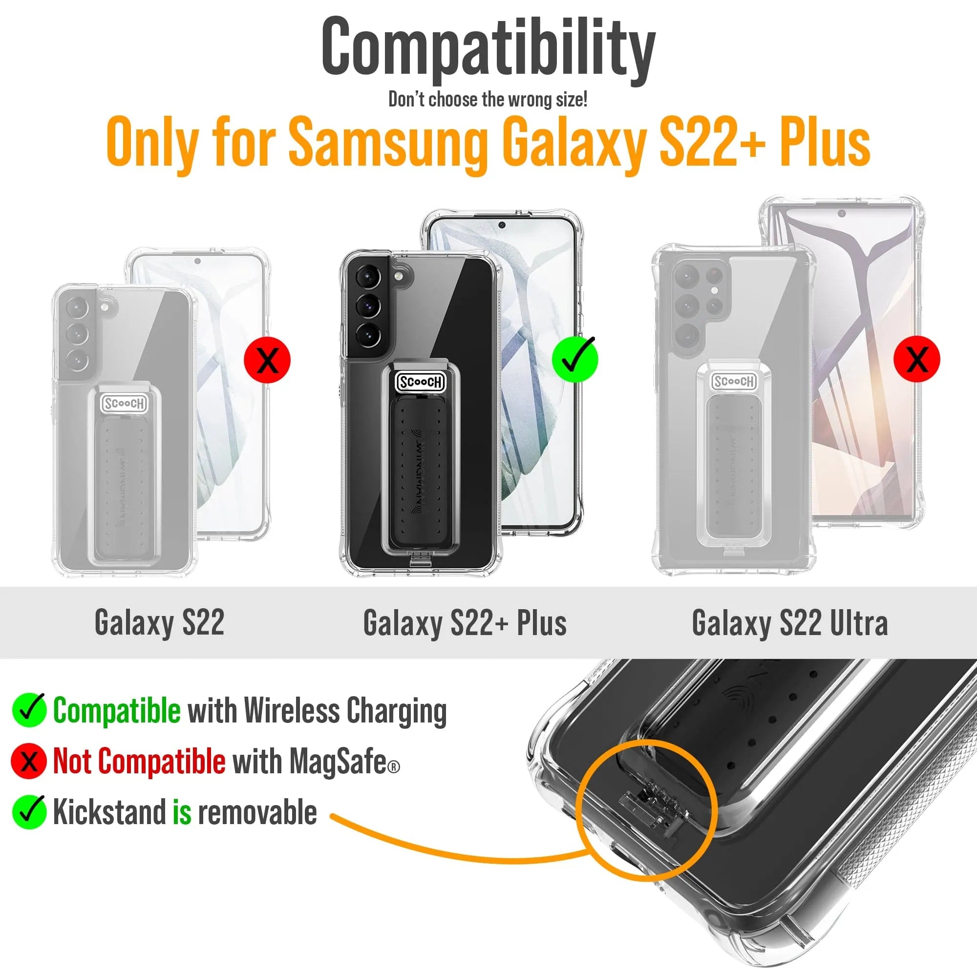 Scooch Wingman for Samsung Galaxy S22+ Scooch Wingman
