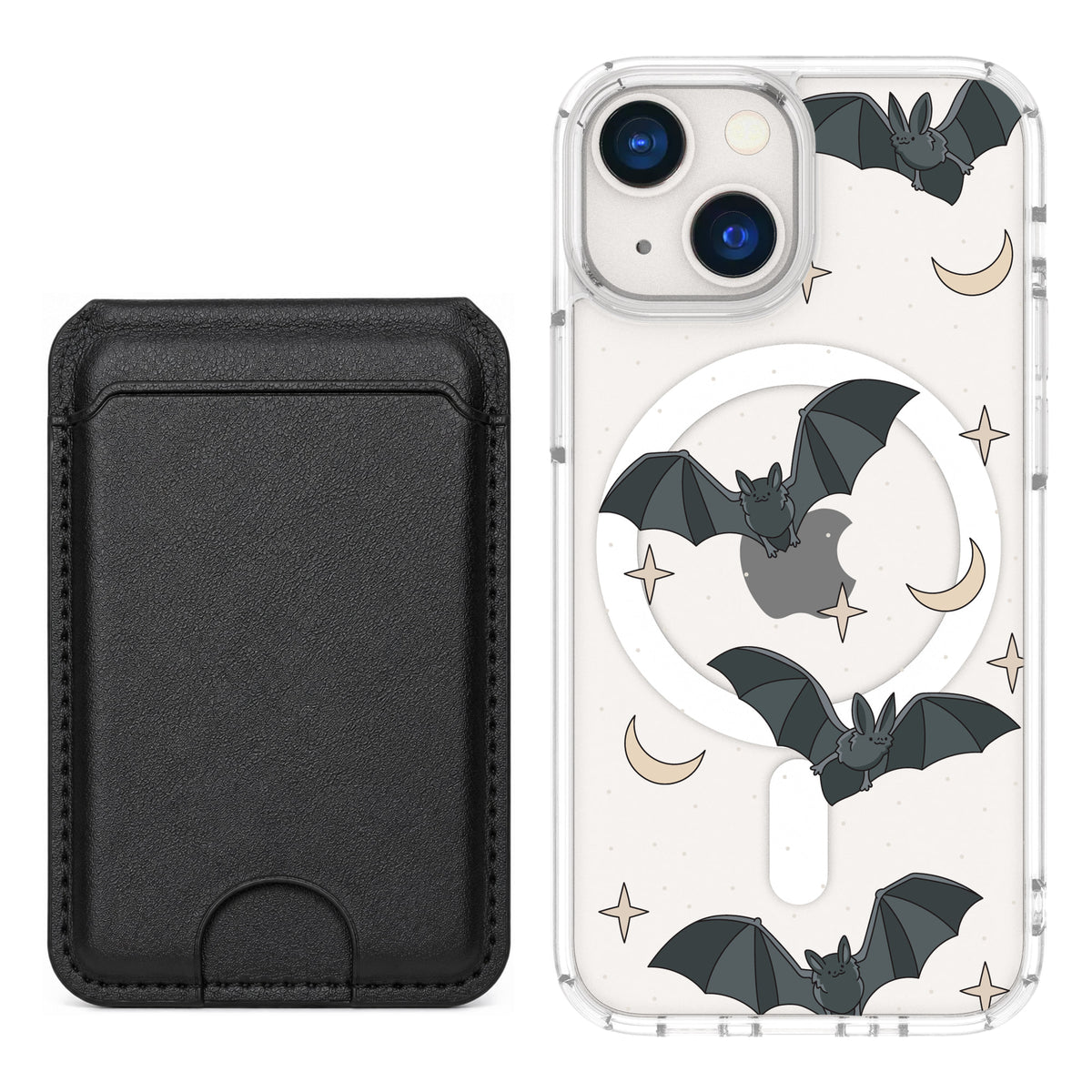 Scooch MagCase Batty Skies black magwallet bundle featuring the original Batty Skies print