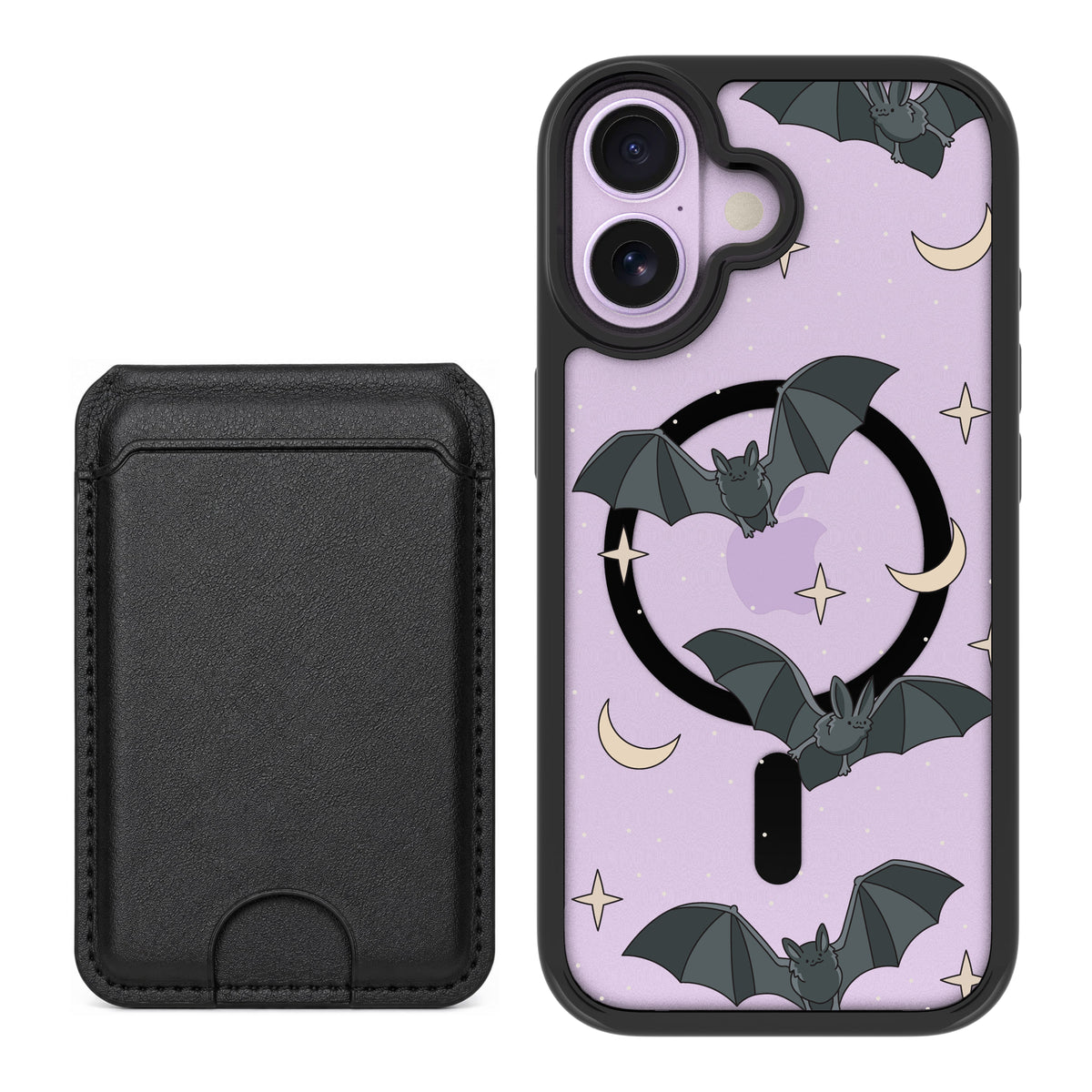 Scooch MagCase Batty Skies black magwallet bundle featuring the original Batty Skies print