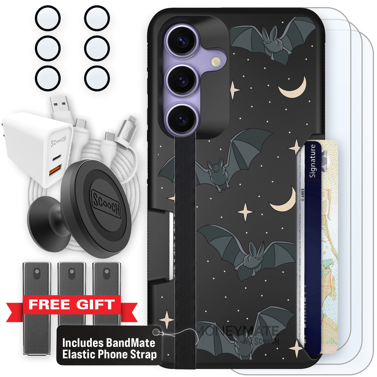 Scooch Moneymate Batty Skies ultimate bundle featuring the original Batty Skies print