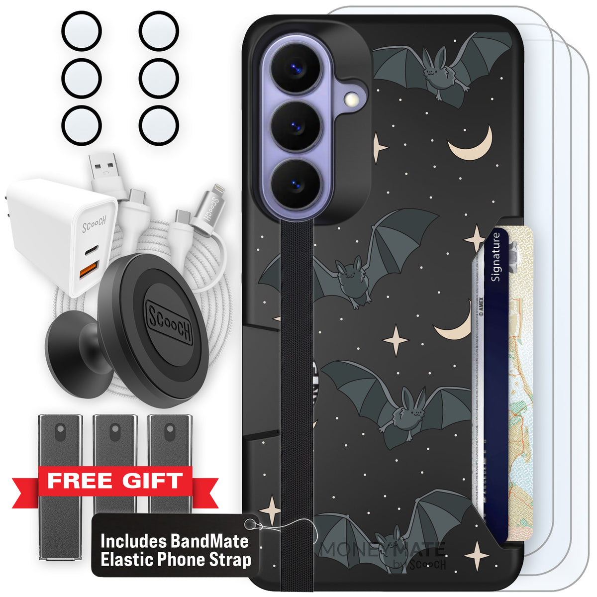 Scooch Moneymate Batty Skies ultimate bundle featuring the original Batty Skies print