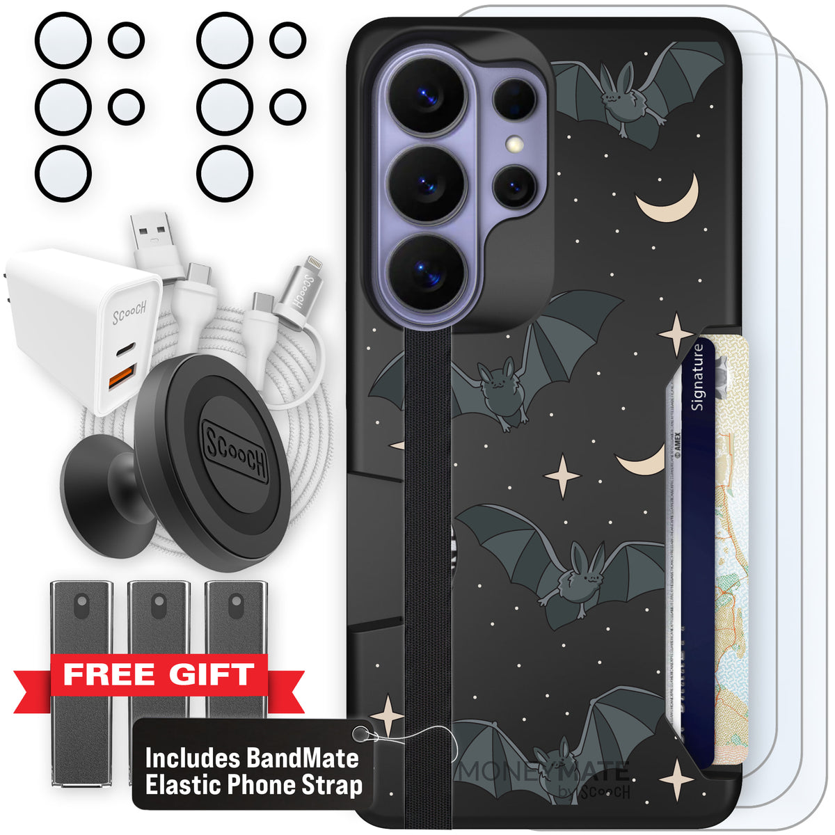 Scooch Moneymate Batty Skies ultimate bundle featuring the original Batty Skies print
