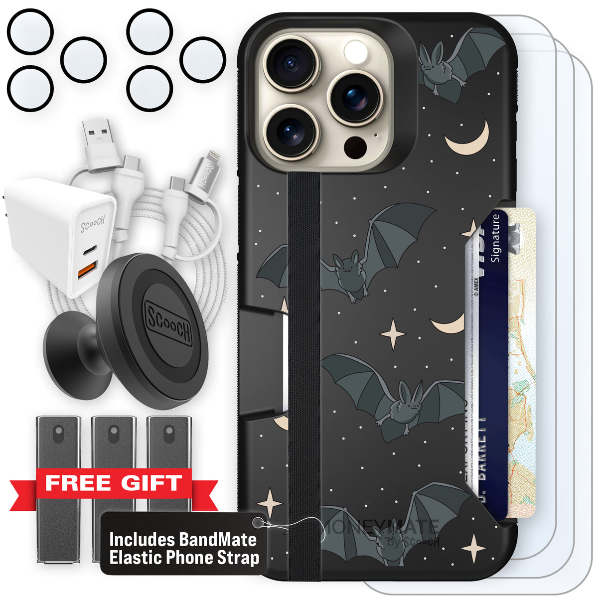 Scooch Moneymate Batty Skies ultimate bundle featuring the original Batty Skies print