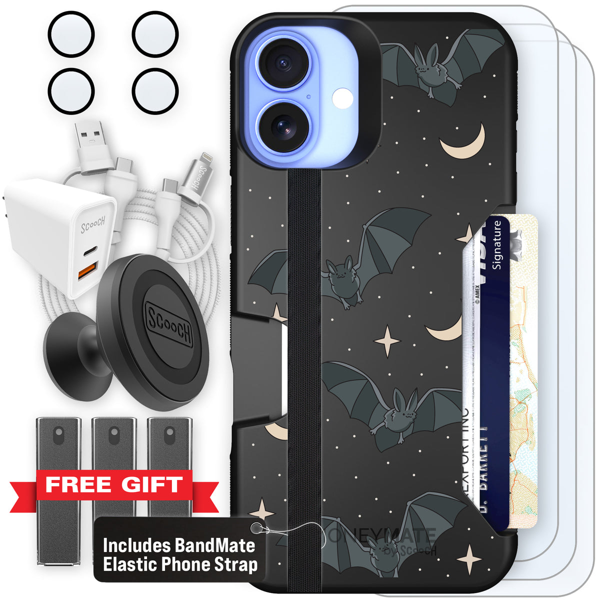 Scooch Moneymate Batty Skies ultimate bundle featuring the original Batty Skies print