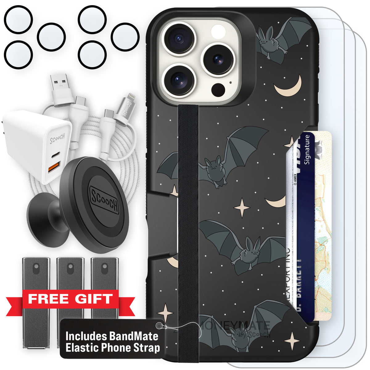 Scooch Moneymate Batty Skies ultimate bundle featuring the original Batty Skies print