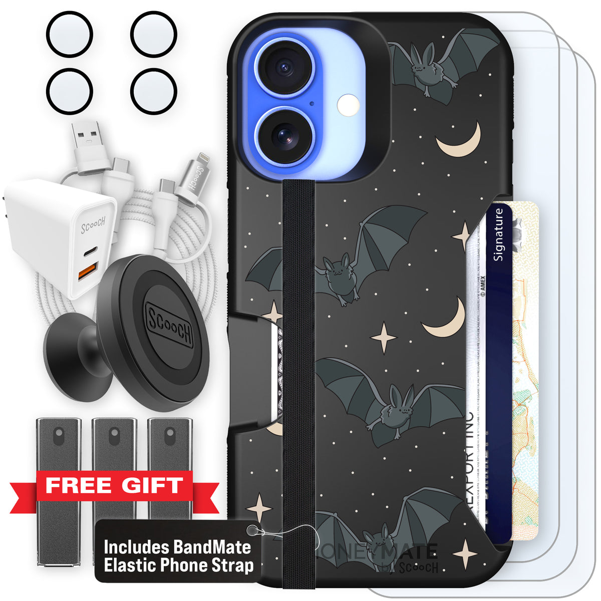 Scooch Moneymate Batty Skies ultimate bundle featuring the original Batty Skies print
