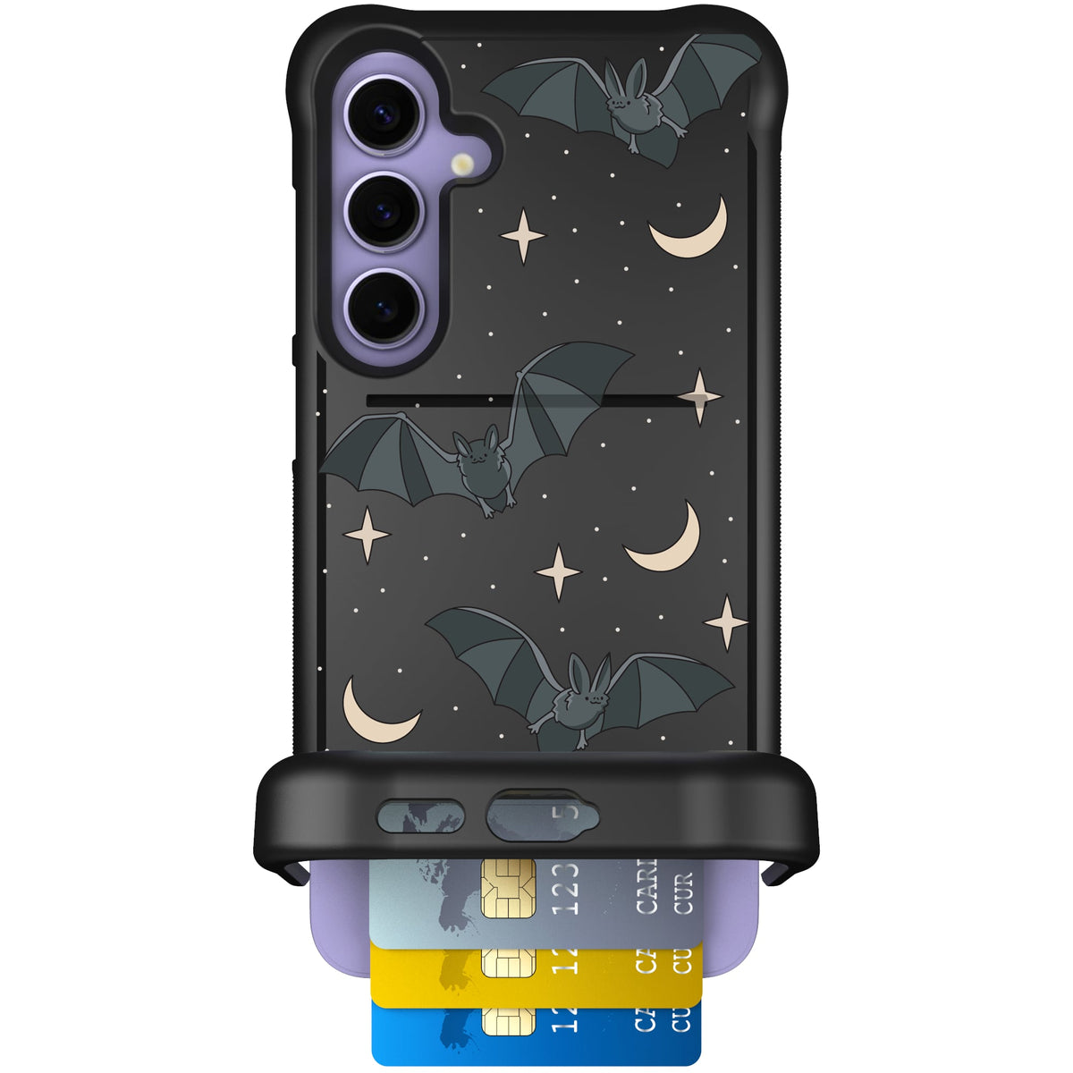 Scooch Wingmate Batty Skies case featuring the original Batty Skies print