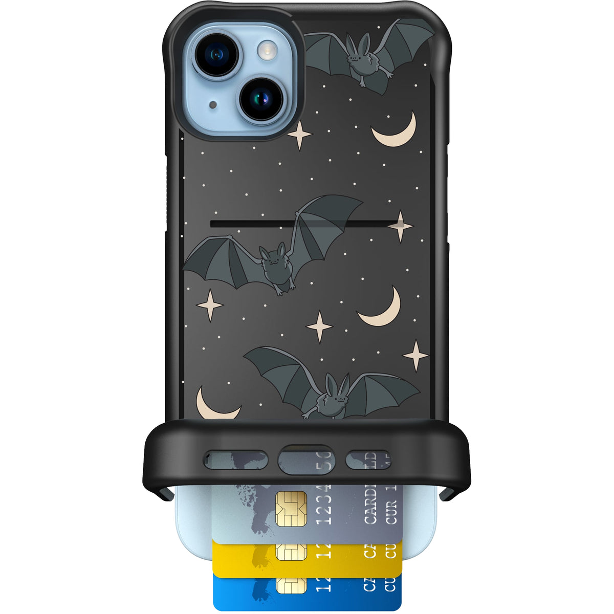 Scooch Wingmate Batty Skies case featuring the original Batty Skies print
