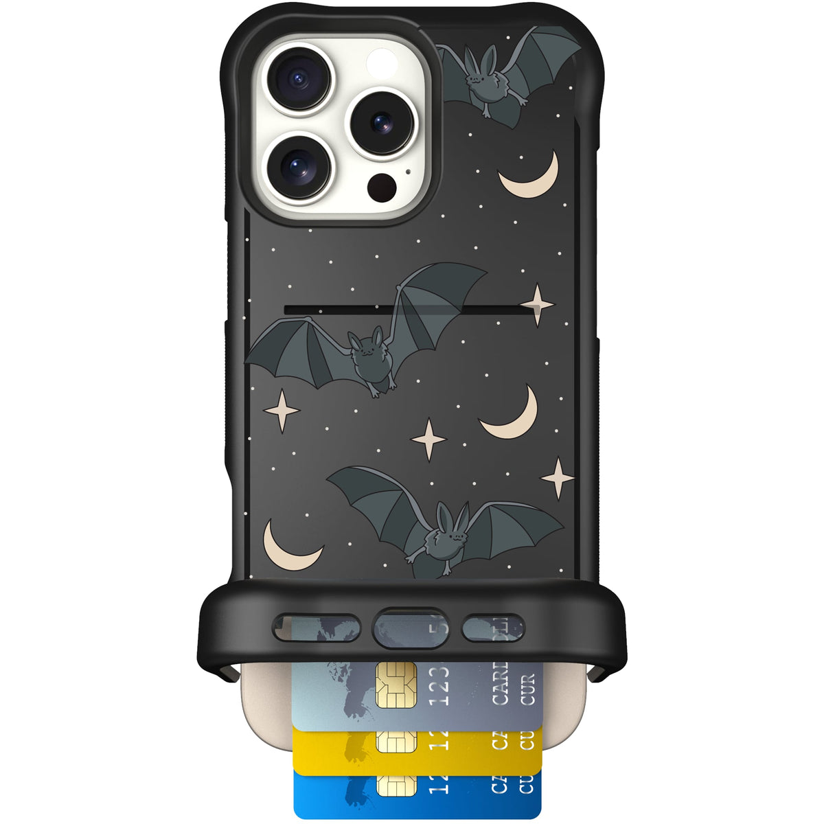 Scooch Wingmate Batty Skies case featuring the original Batty Skies print