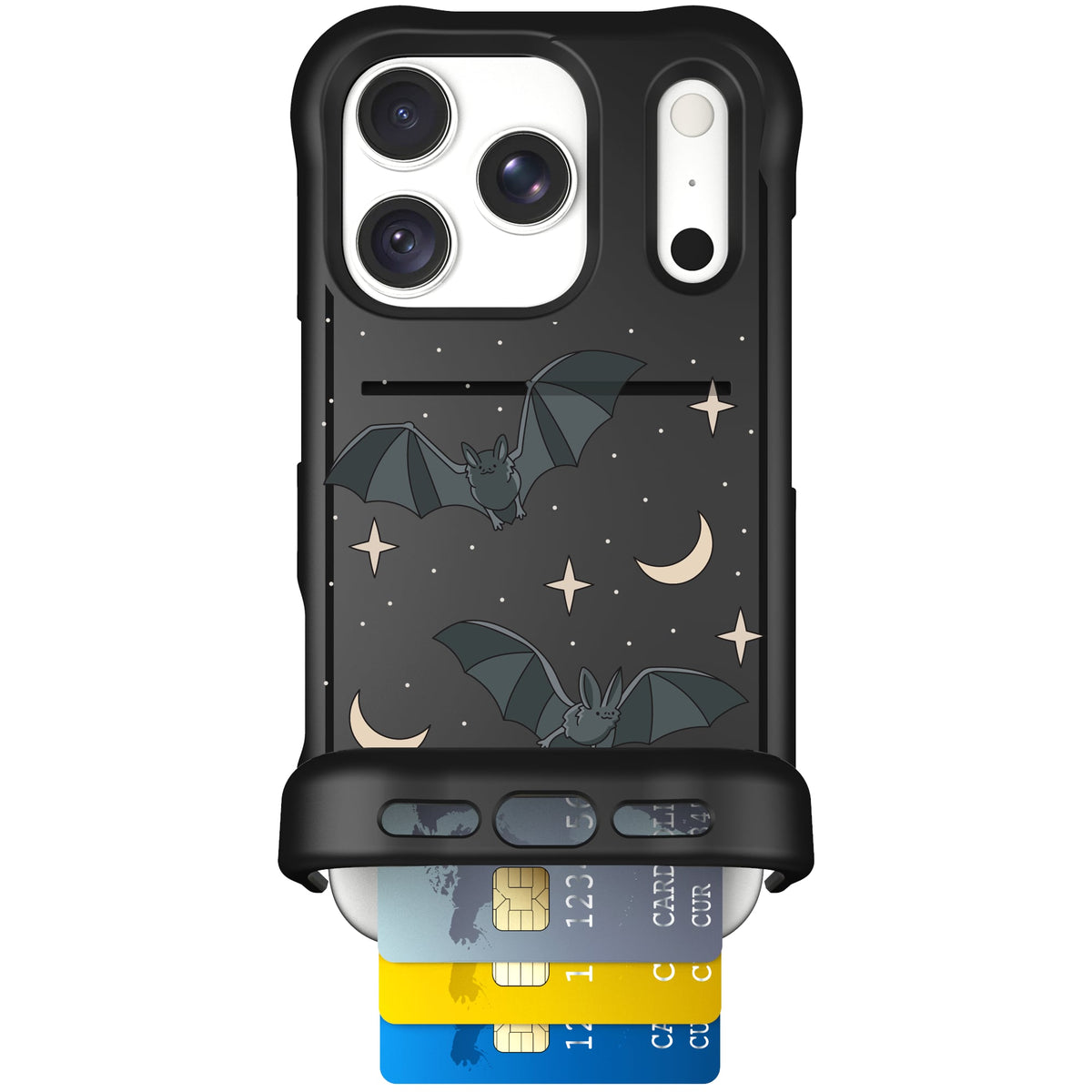 Scooch Wingmate Batty Skies case featuring the original Batty Skies print
