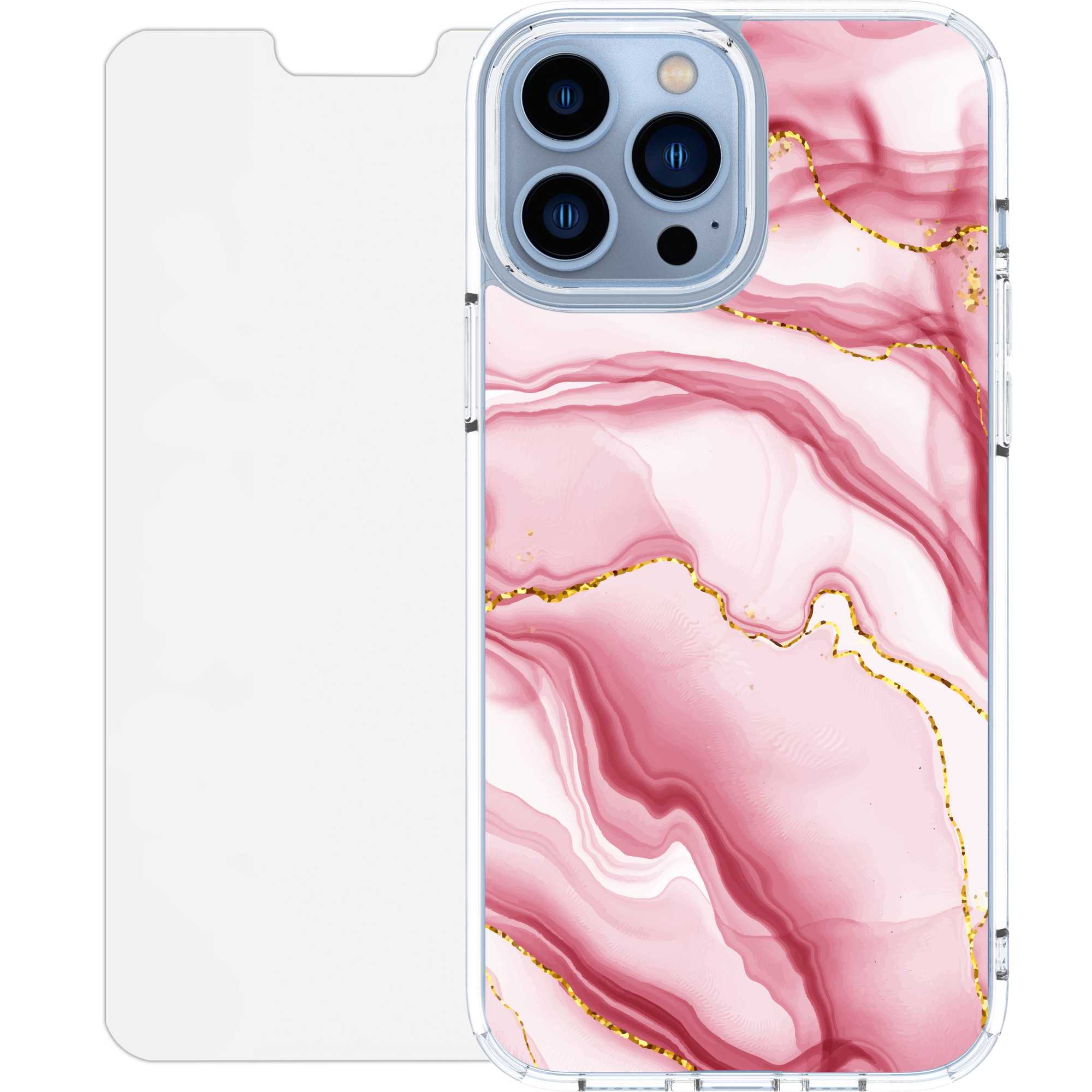 Scooch CrystalCase for iPhone 13 Pro Max BlushMarble Scooch CrystalCase